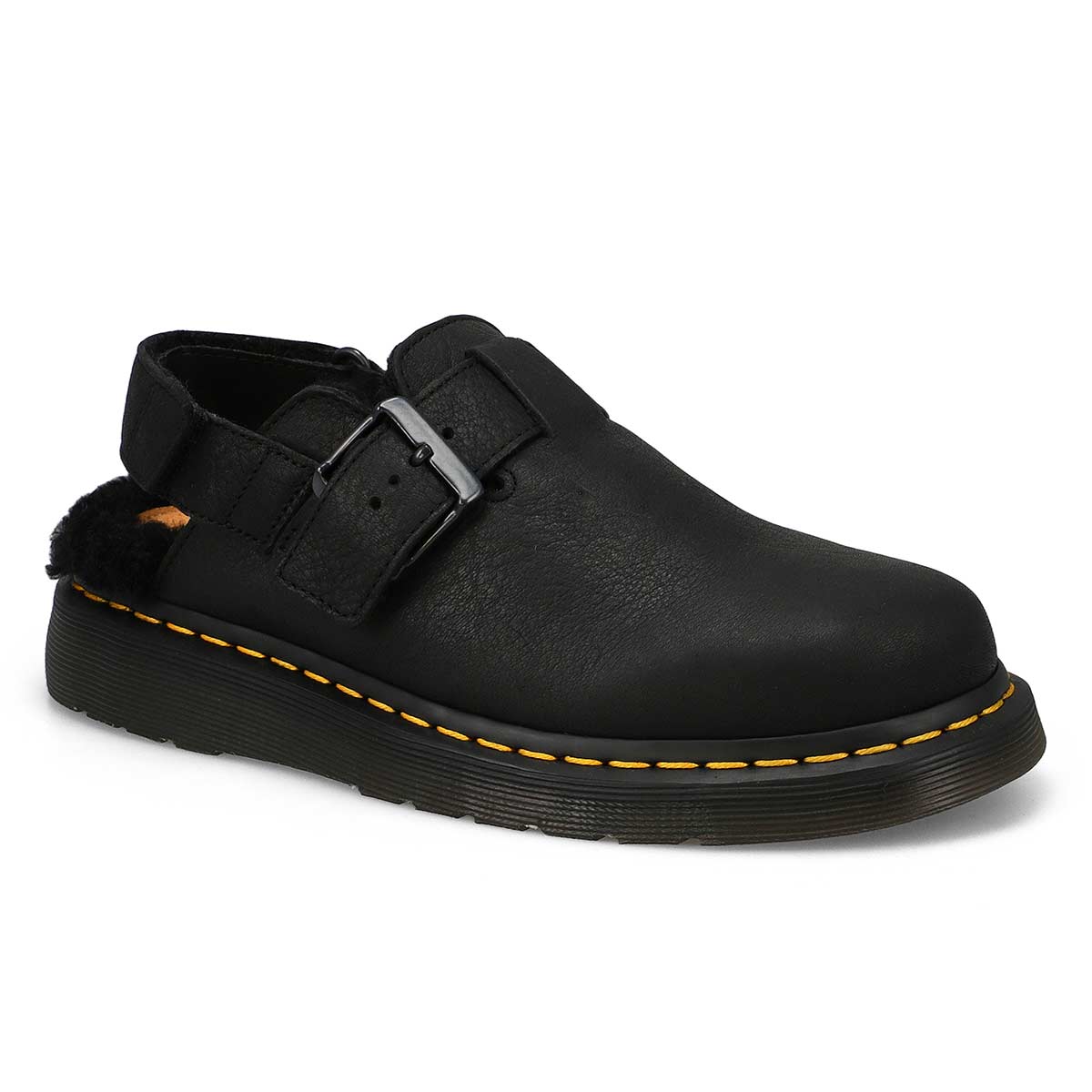 Unisex Jorge II Fur Lined Casual Clog - Black