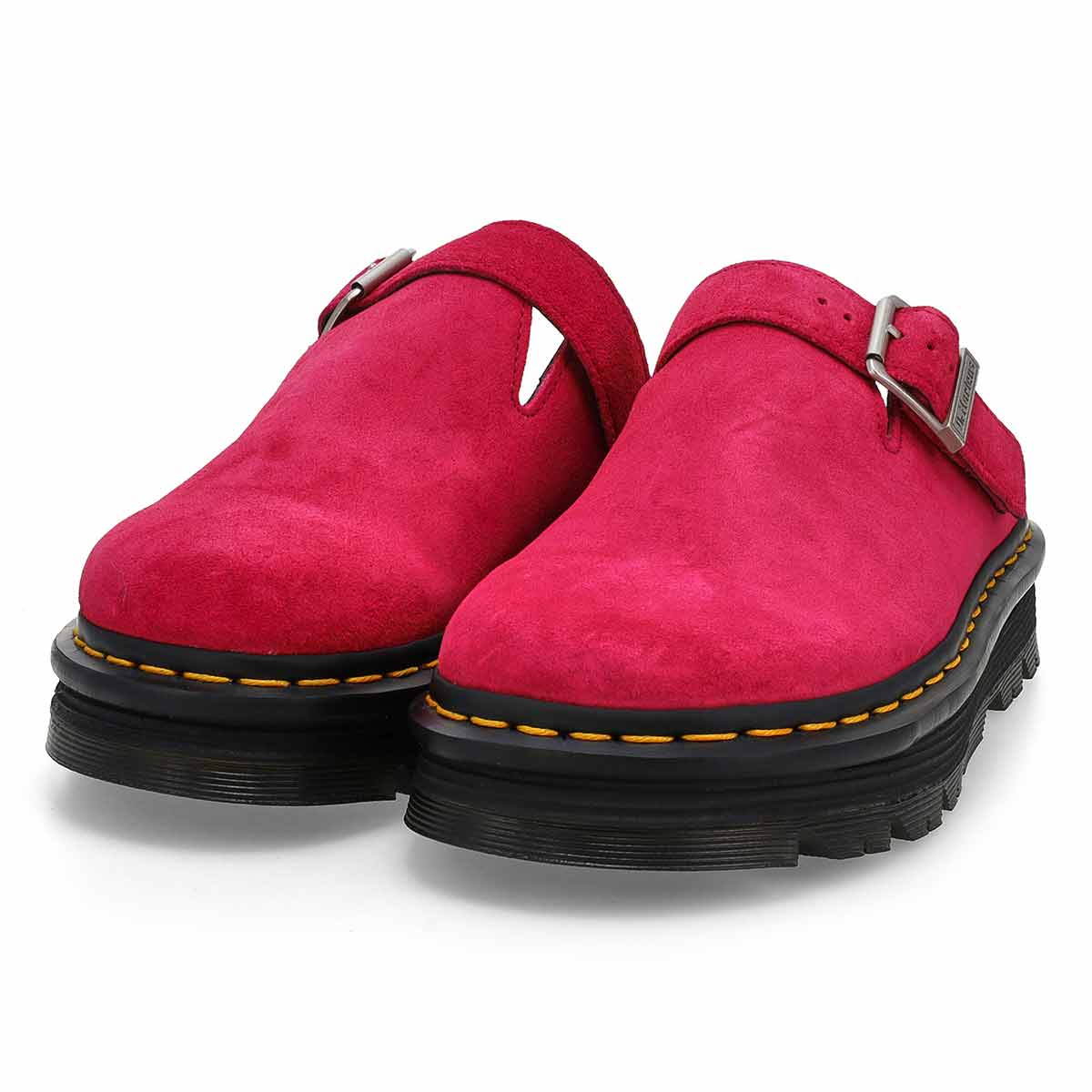 Women's Zebzag Mule Suede Casual Clog - Fuchsia