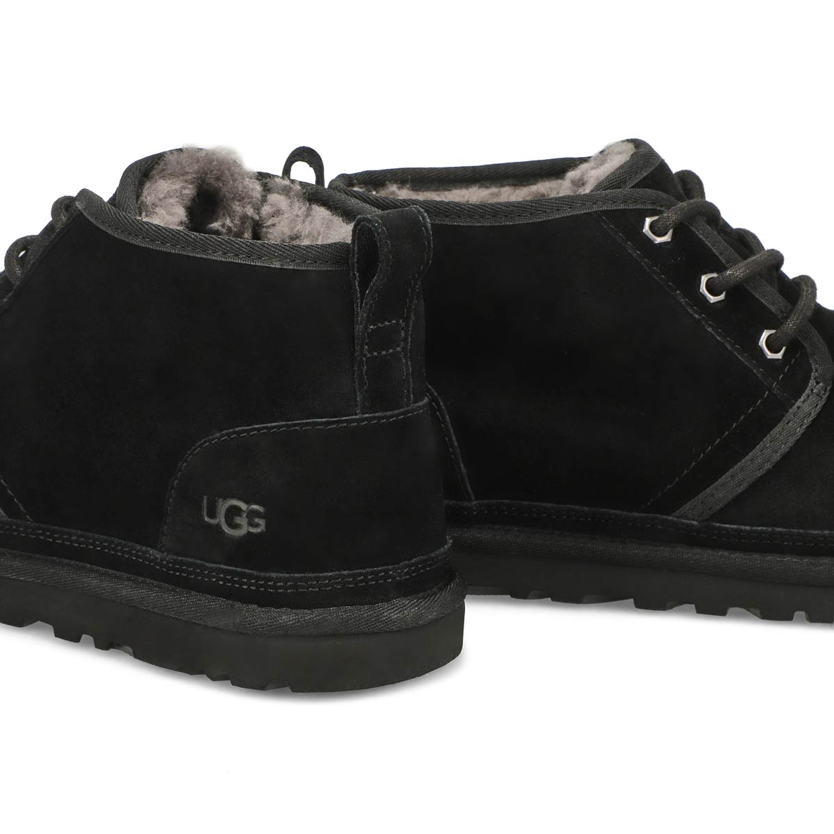 UGG Men's Neumel Lined Chukka Boot - Black | SoftMoc.com