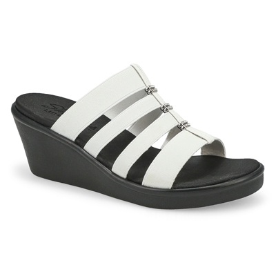 Lds Rumble On white wedge sandal