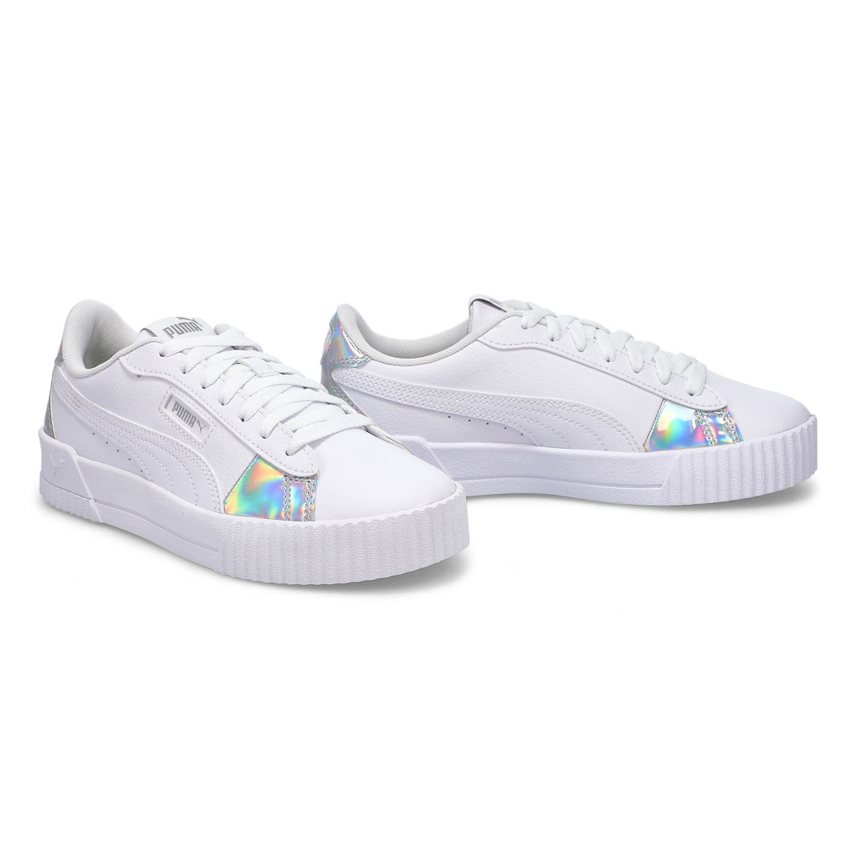 women's puma carina iridescent sneakers