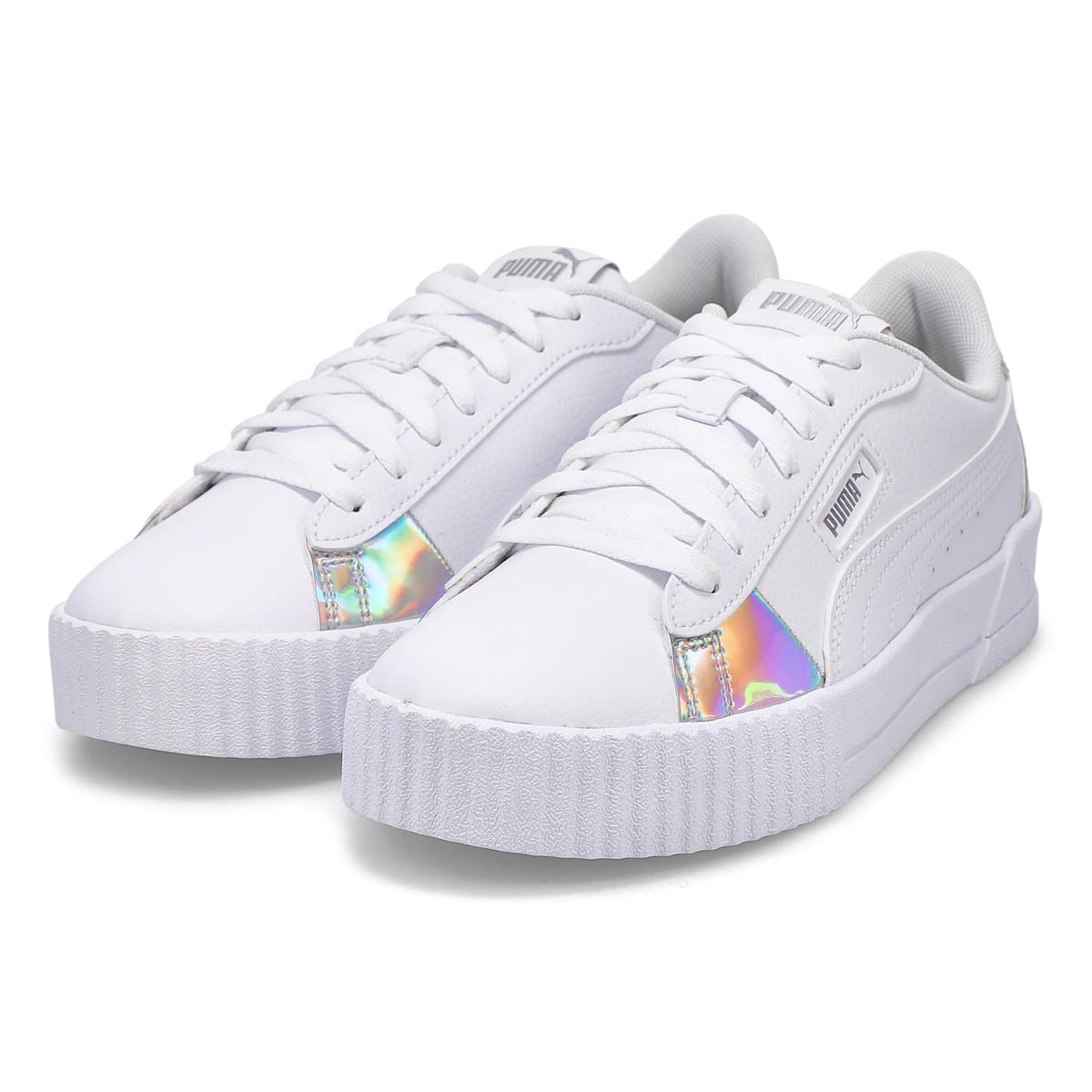 women's puma carina iridescent sneakers