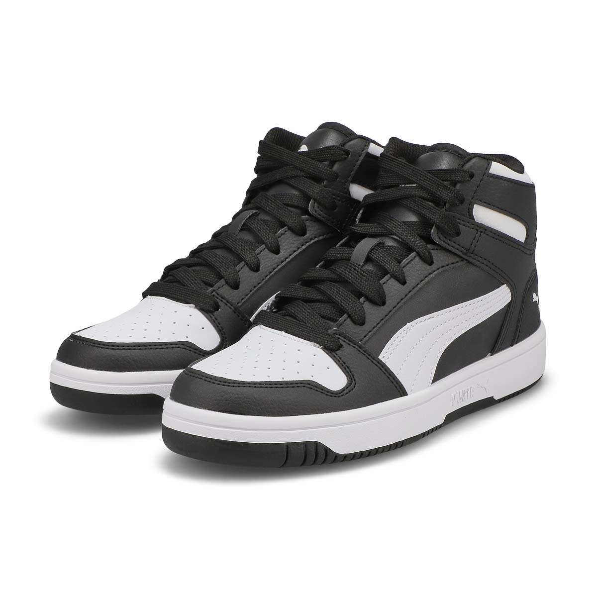 Kids' Rebound Layup SL Jr High Top Sneaker - Black/White