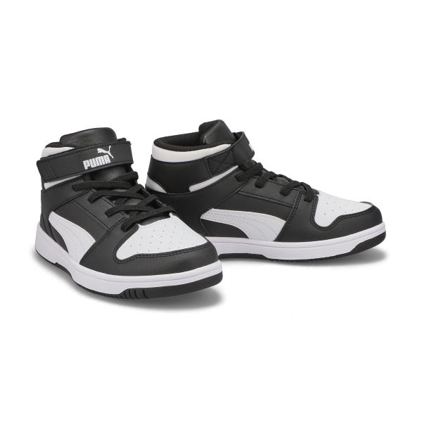 Kids' Rebound Layup SL V PS High Top Sneaker - Black/White