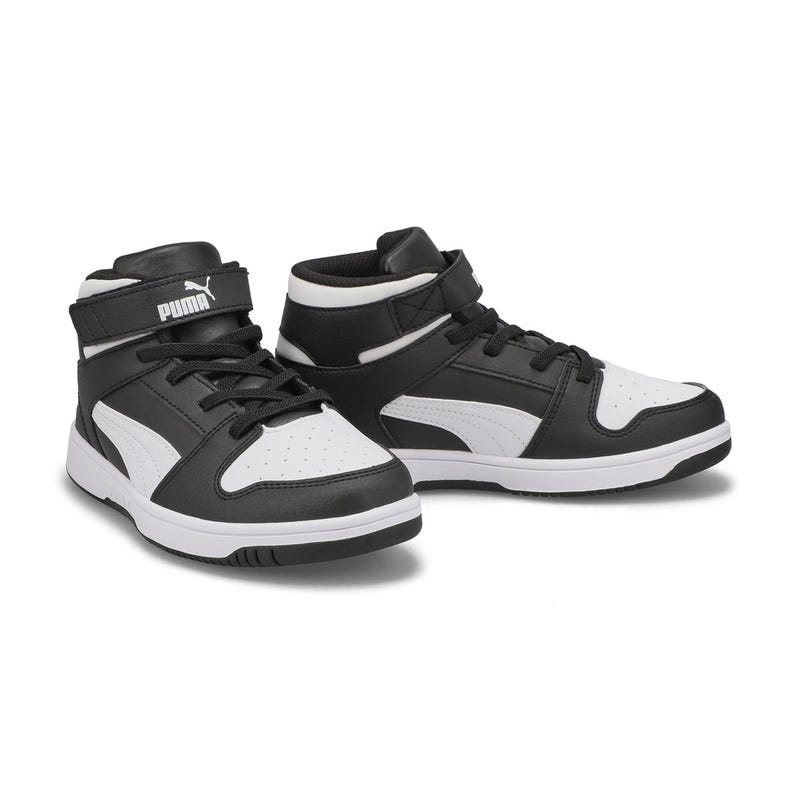 Kids' Rebound Layup SL V PS High Top Sneaker - Black/White