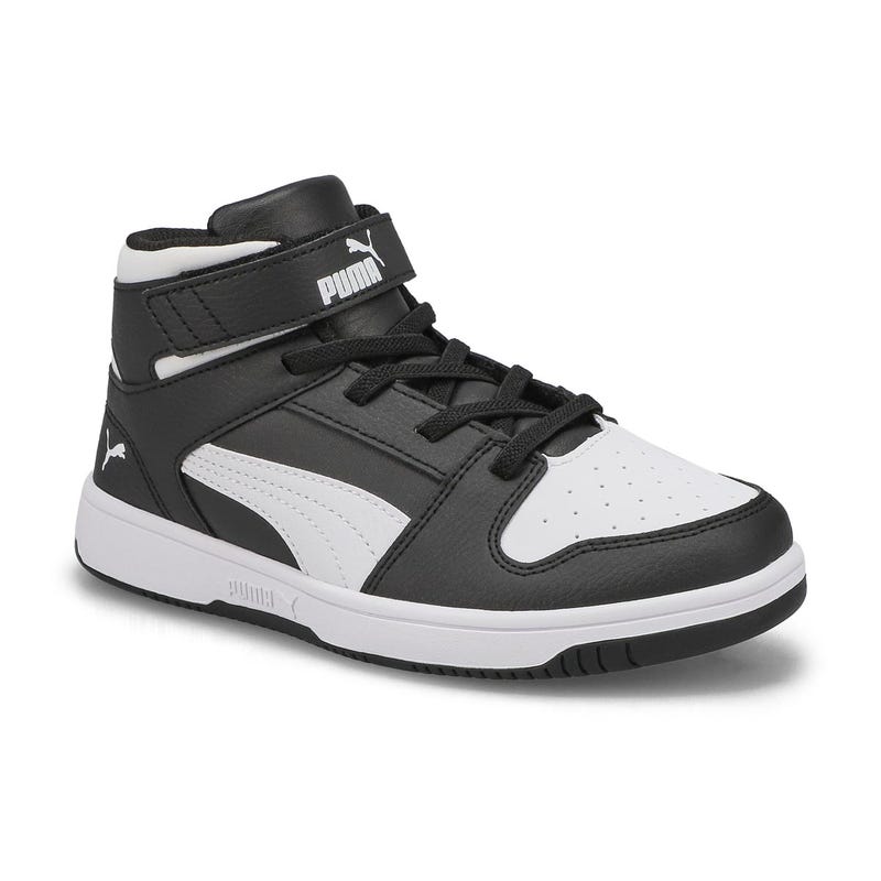 Kids' Rebound Layup SL V PS High Top Sneaker - Black/White