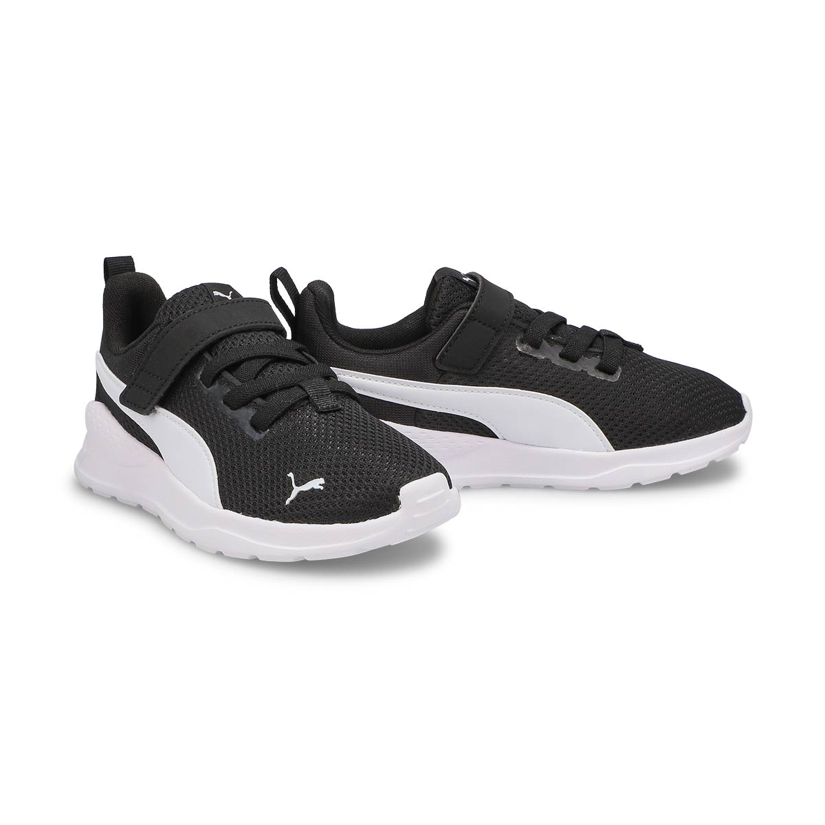 Puma Kid\'s Anzarun Lite AC PS Sneaker-Blk/Wht | SoftMoc USA