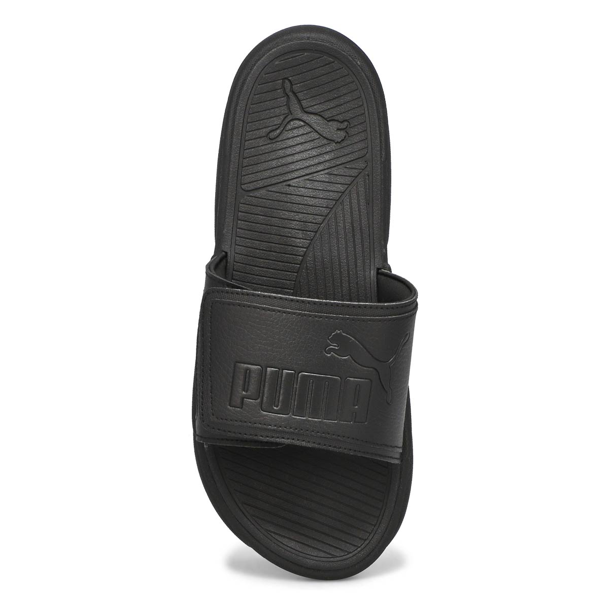 Black puma slides sales