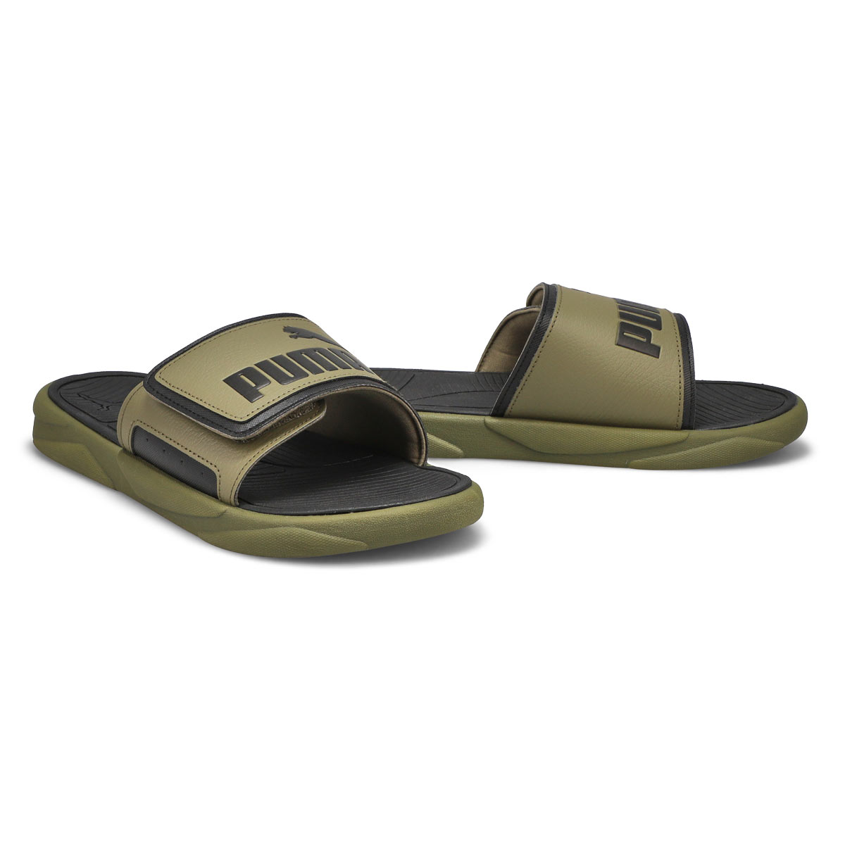 Men's Royal Cat Slide Sandal - Moss/ Black
