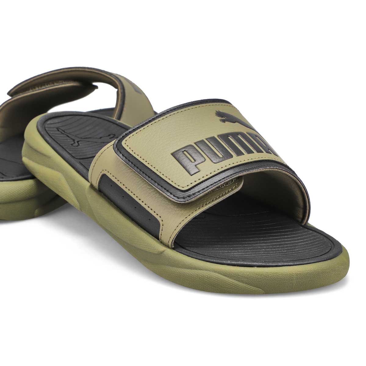 Men's Royal Cat Slide Sandal - Moss/ Black