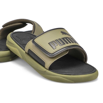 Men's Royal Cat Slide Sandal - Moss/ Black