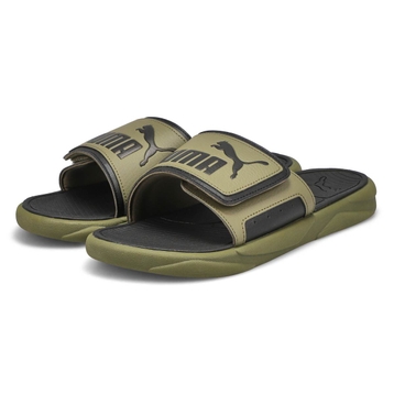 Men's Royal Cat Slide Sandal - Moss/ Black