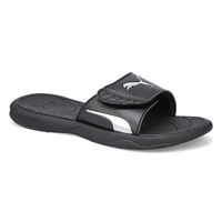 Womens' Royal Cat Slide Sandal - Black/Silver