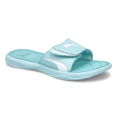Lds Royal Cat Slide Sandal - Blue/ White