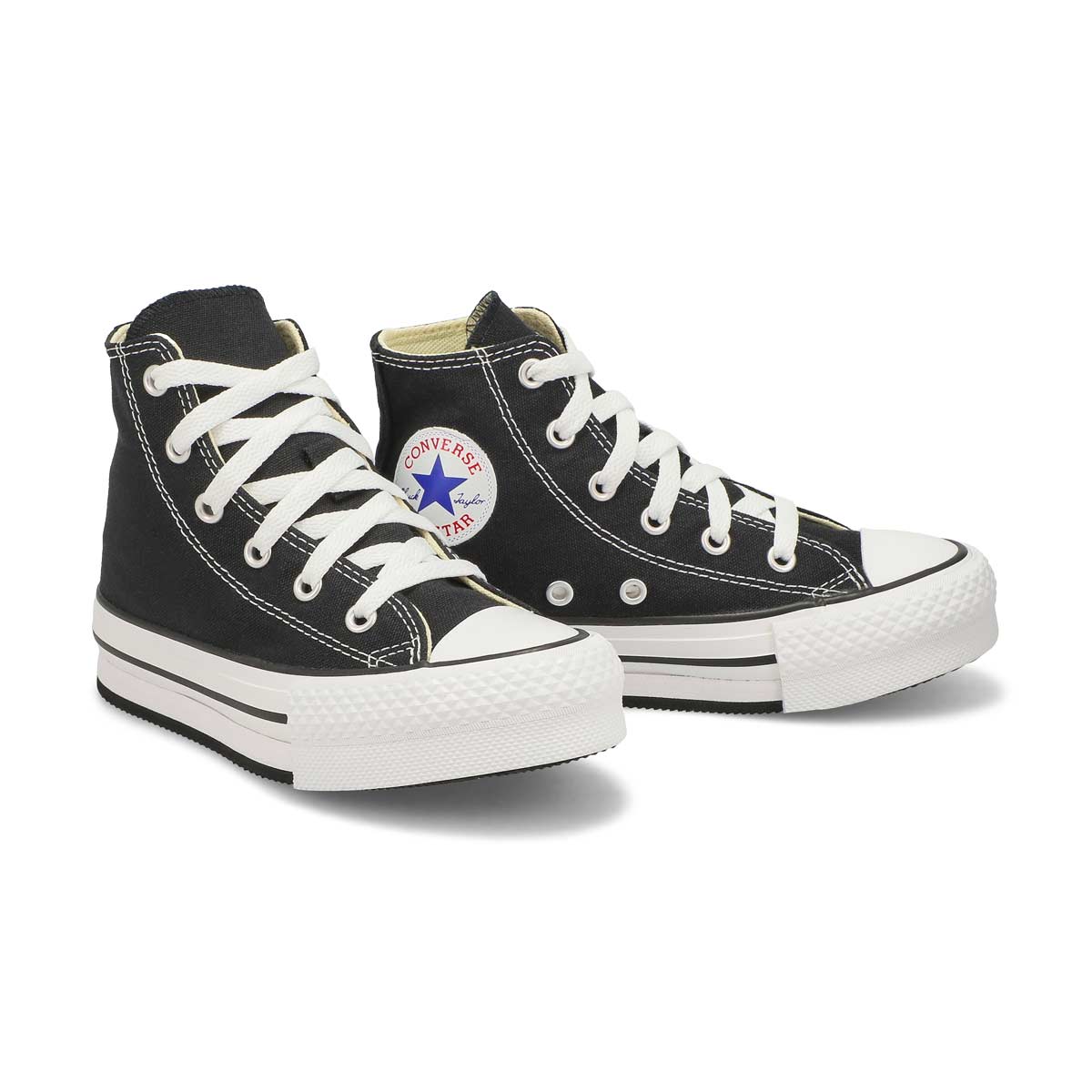 Girls' Chuck Taylor All Star Platform Foundation Hi Top Sneaker - Black