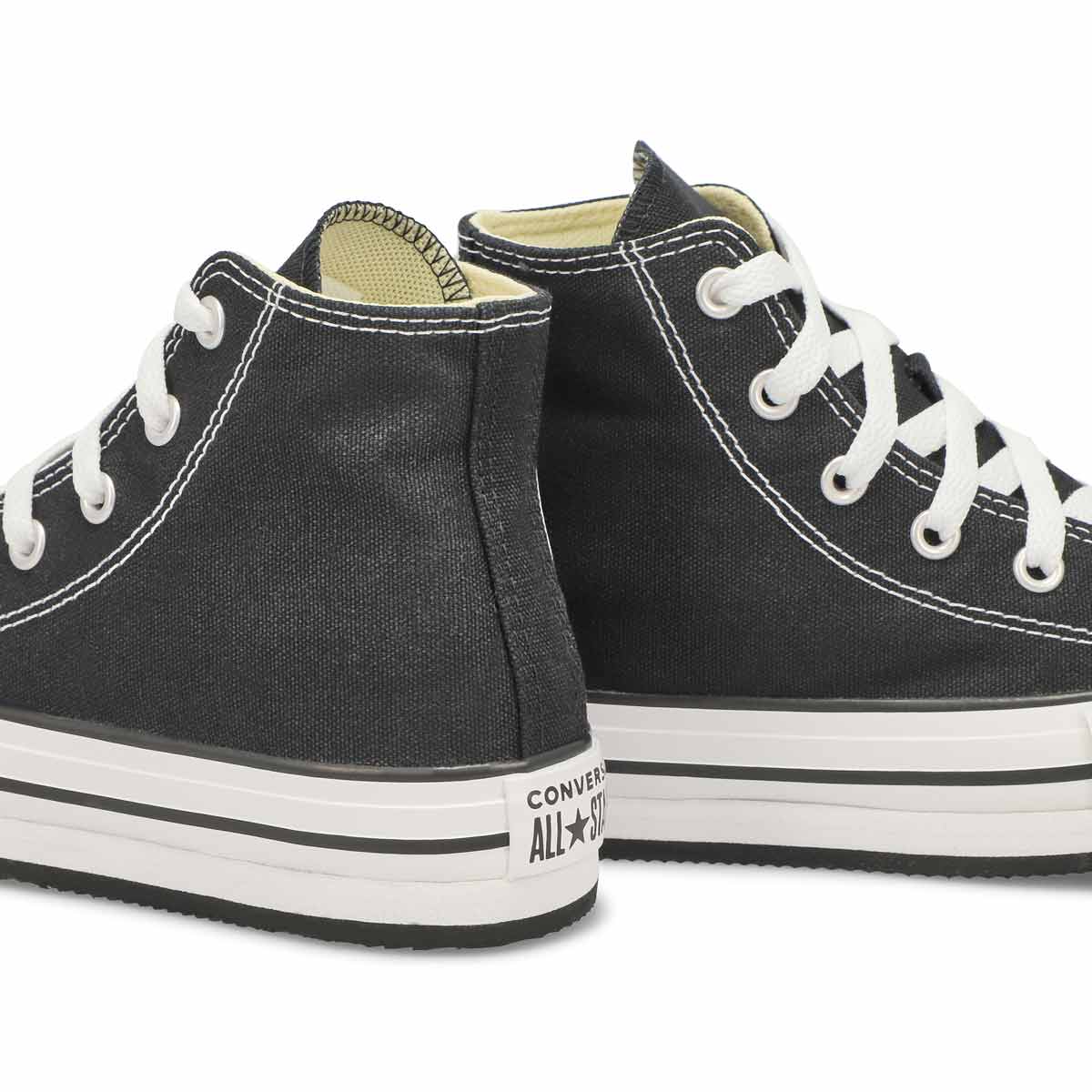 Girls' Chuck Taylor All Star Platform Foundation Hi Top Sneaker - Black