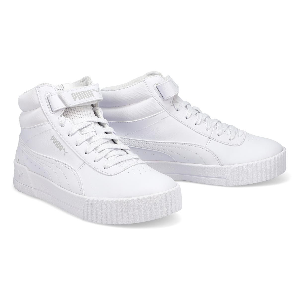 Puma Women's Carina Mid Sneaker - White | SoftMoc USA