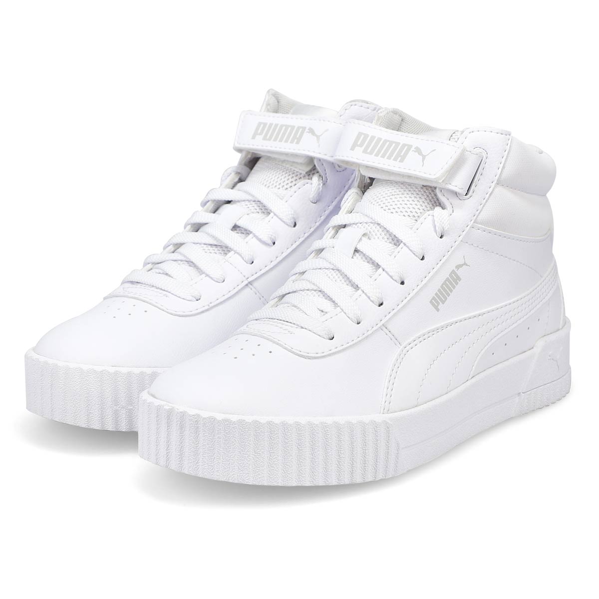 Puma Women's Carina Mid Sneaker - White | SoftMoc.com