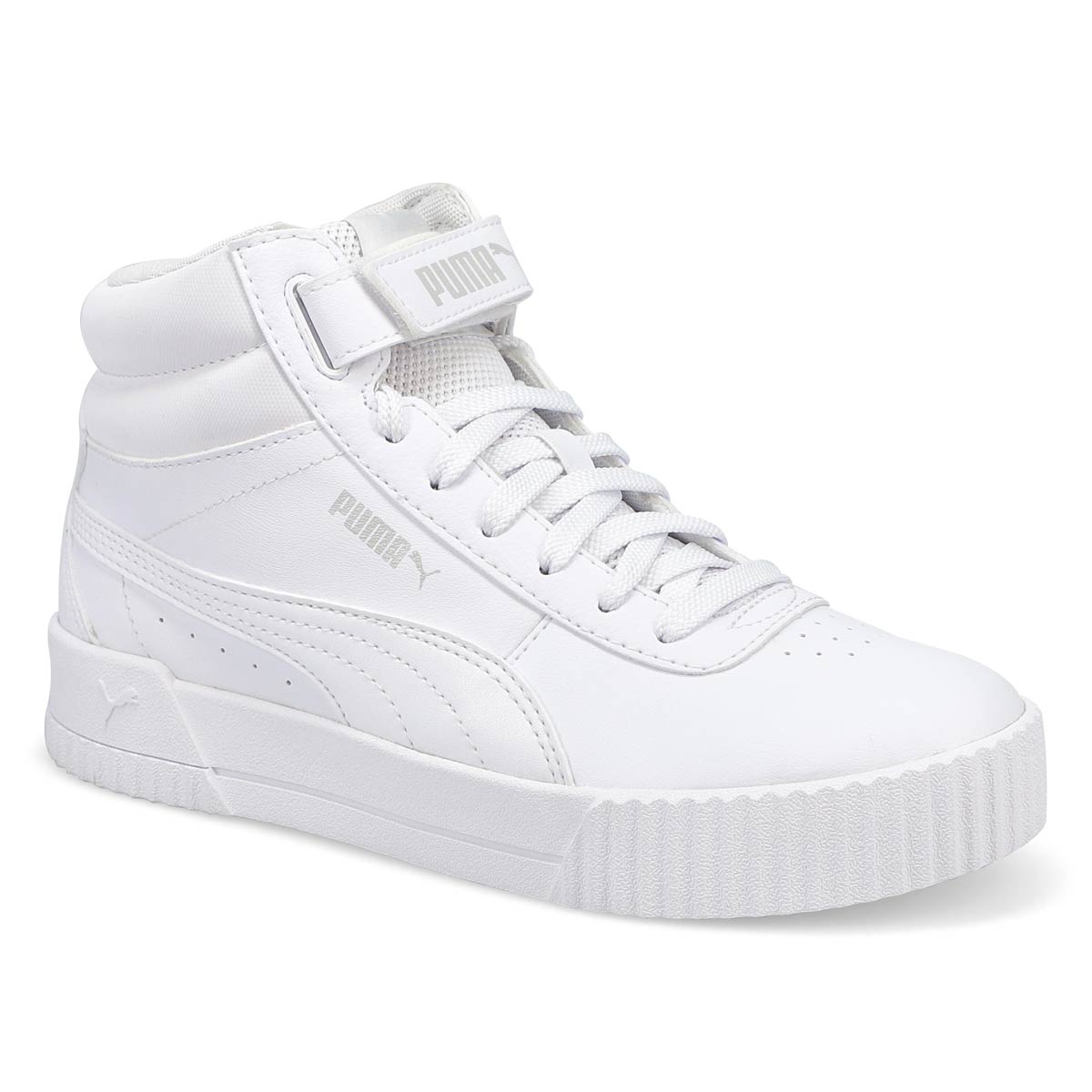 Puma Women's Carina Mid Sneaker - White | SoftMoc.com