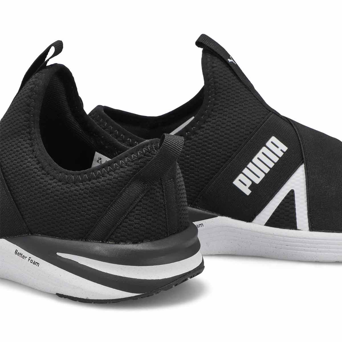 Women's Better Foam Prowl Slip On Sneaker - Black/White