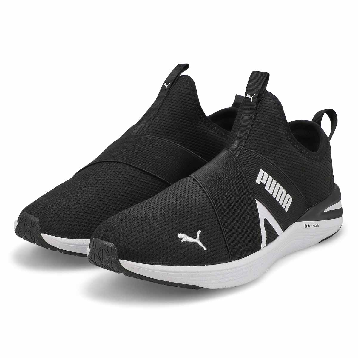 Women's Better Foam Prowl Slip On Sneaker - Black/White