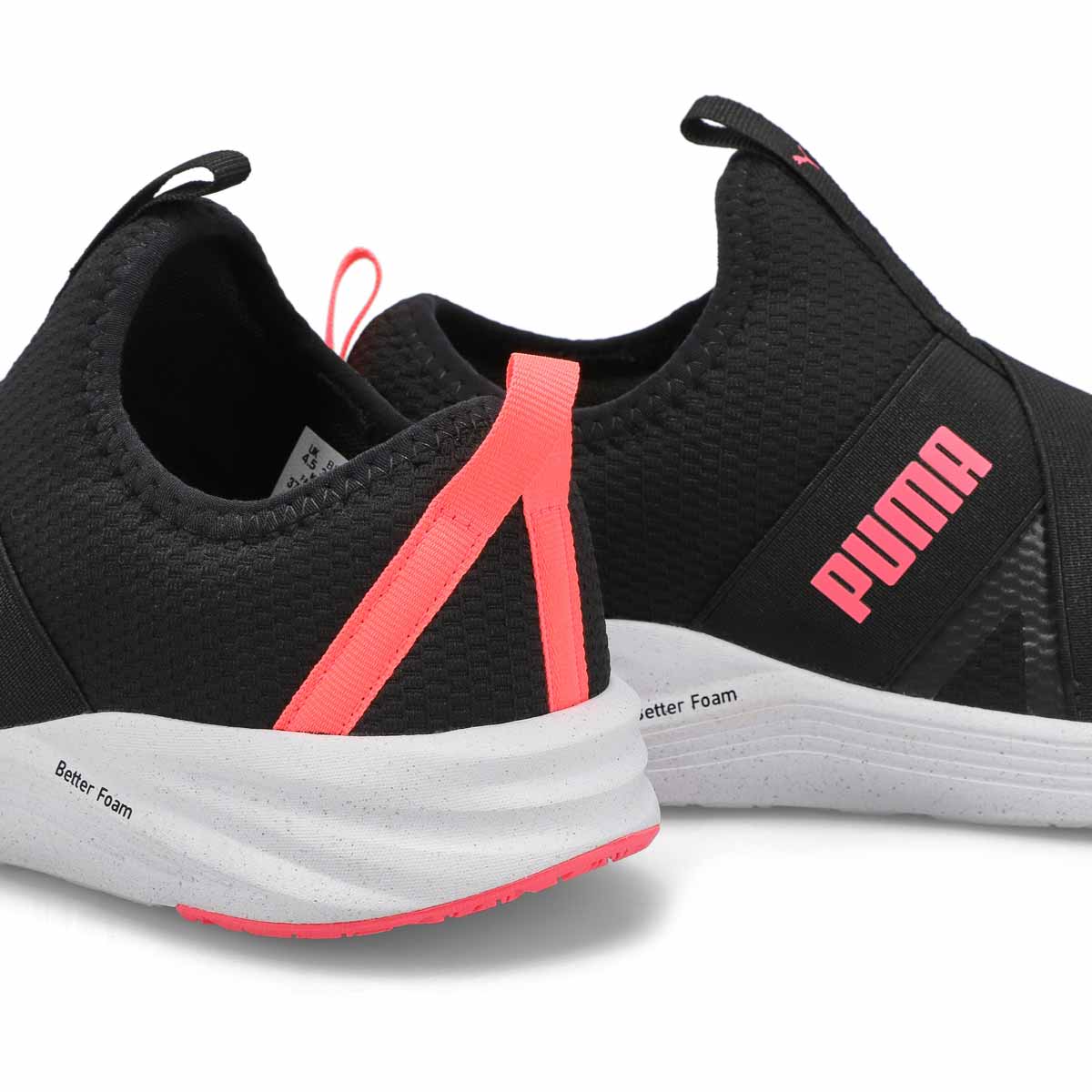 Women's Better Foam Prowl Slip On Sneaker - Black/Pink