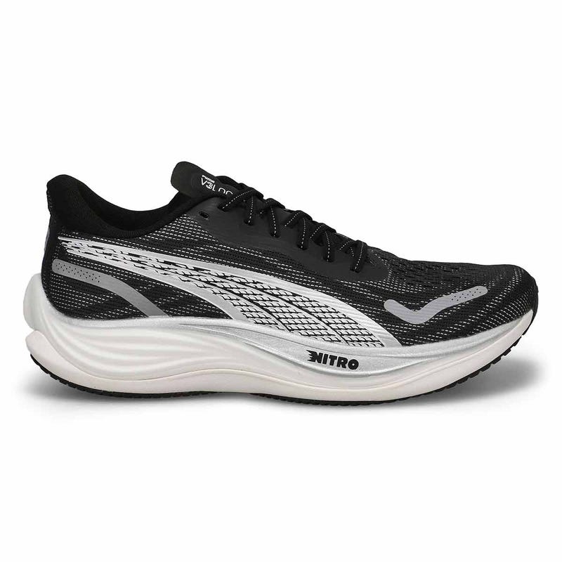 Men's Velocity Nitro 3 Performance Runner - Black/ White/ Silver