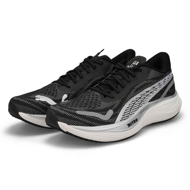 Men's Velocity Nitro 3 Performance Runner - Black/ White/ Silver