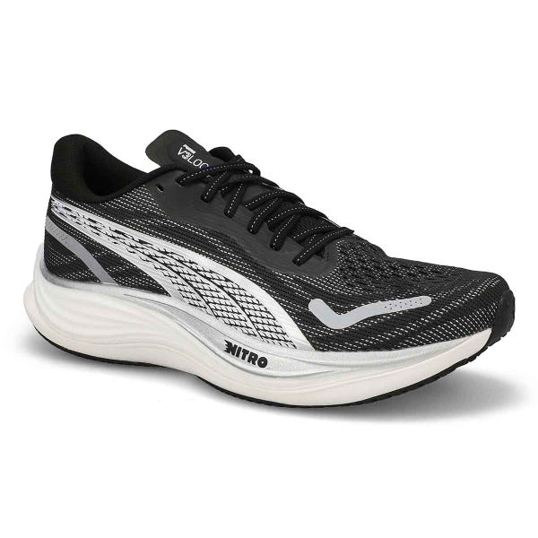 Men's Velocity Nitro 3 Performance Runner - Black/ White/ Silver