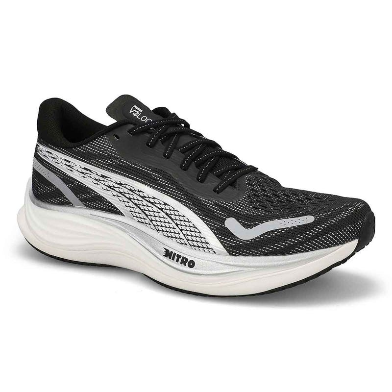 Men's Velocity Nitro 3 Performance Runner - Black/ White/ Silver