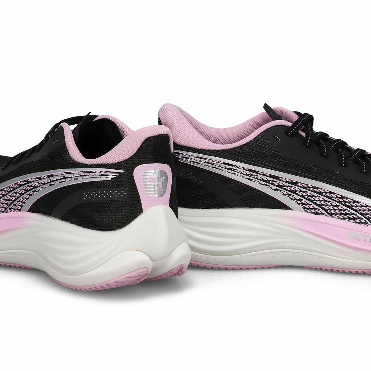 Women's Velocity Nitro 3 Lace up Performance Runner - Black/Silver/Grape Mist