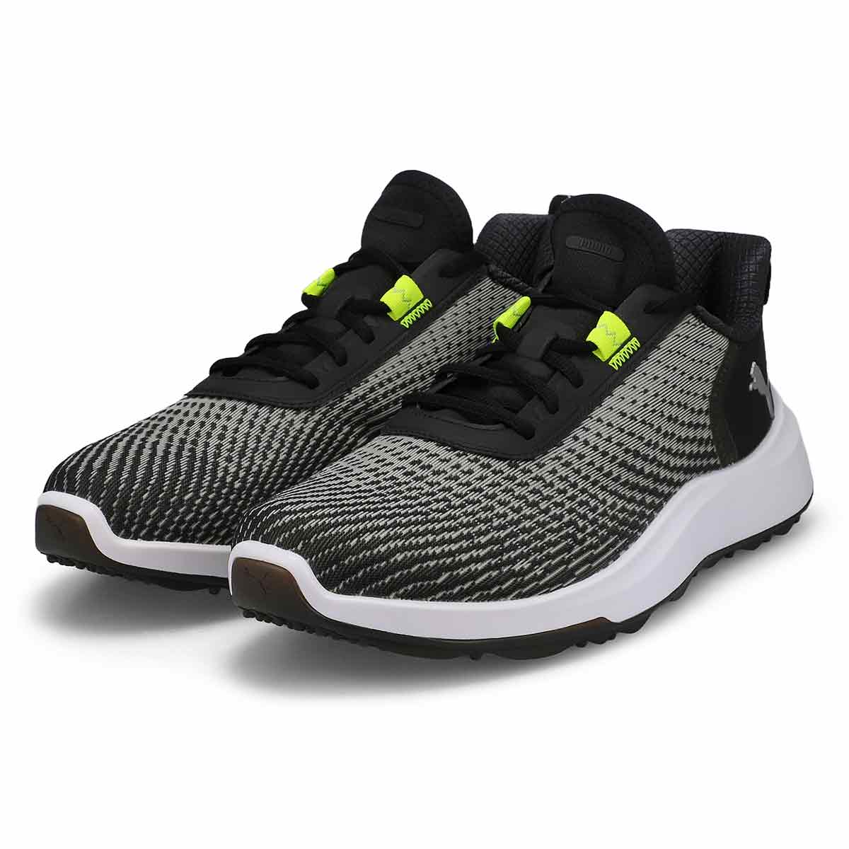 Men's Fusion Crush Sport  Golf Shoe - Black/Electric Lime