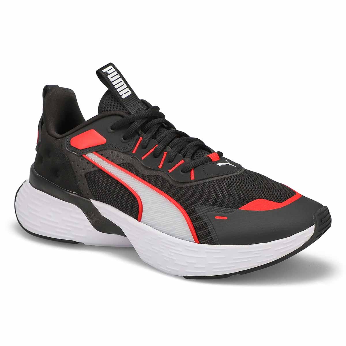 Men's Softride Sway Mesh Sneaker - Black/White/Red
