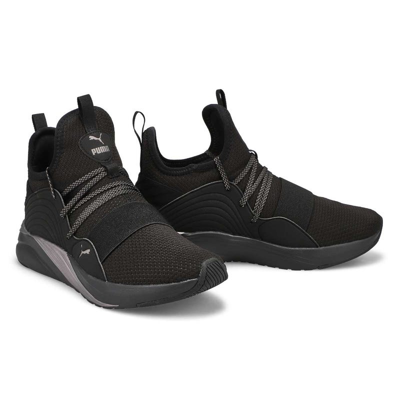 Baskets SOFTRIDE SOPHIA 2 DEMI, noir/argent, femmes