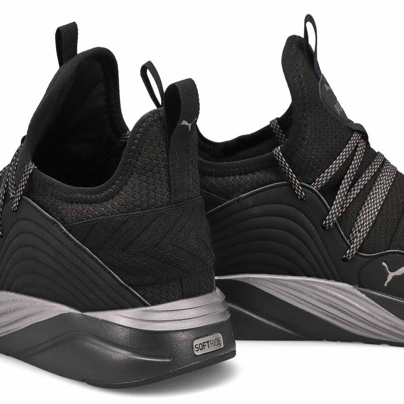 Baskets SOFTRIDE SOPHIA 2 DEMI, noir/argent, femmes