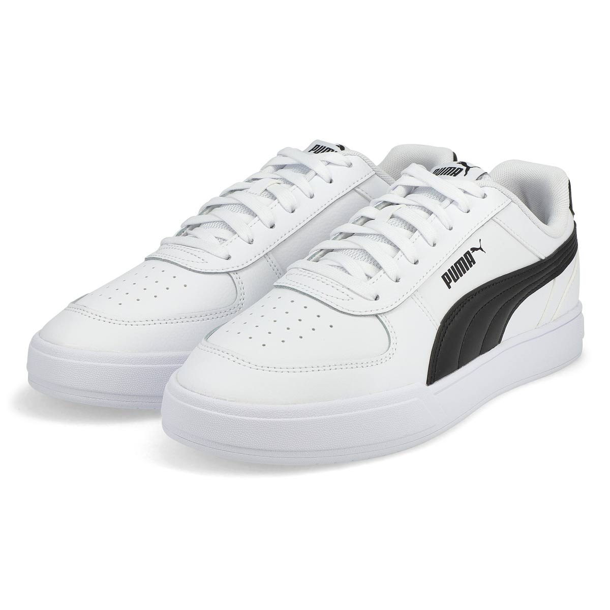 Puma Men's Puma Caven Sneaker-White/Black | SoftMoc.com