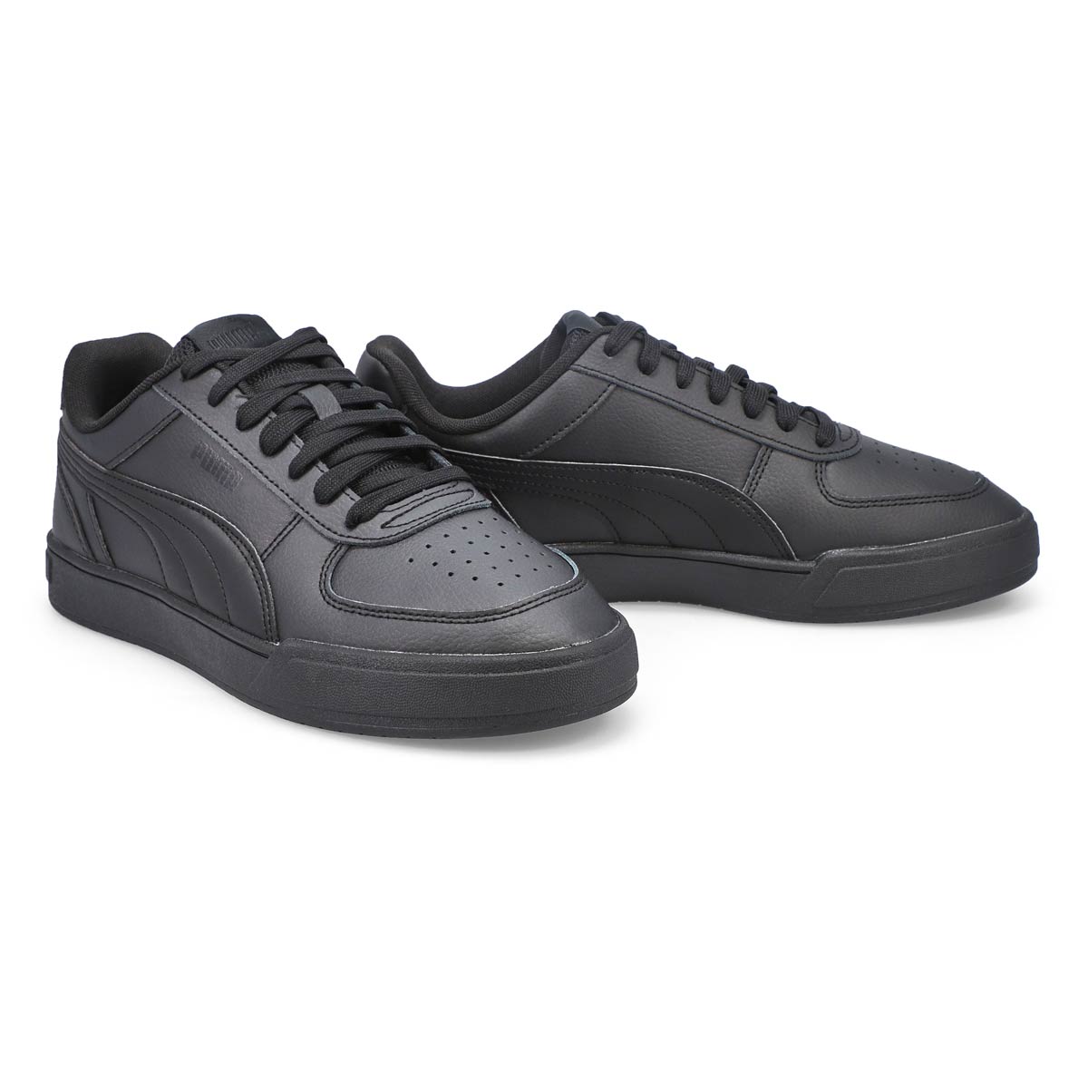 leather pumas men's