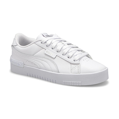 Grls Puma Jada Jr Sneaker-White/Silver