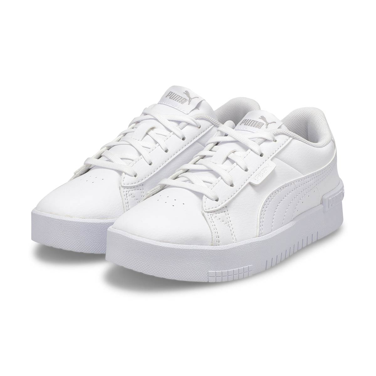 Girls' Puma Jada PS Sneaker - White/Silver