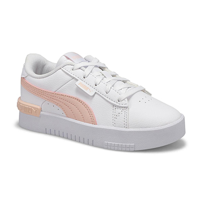 Grls Jada PS Sneaker-White/Pink