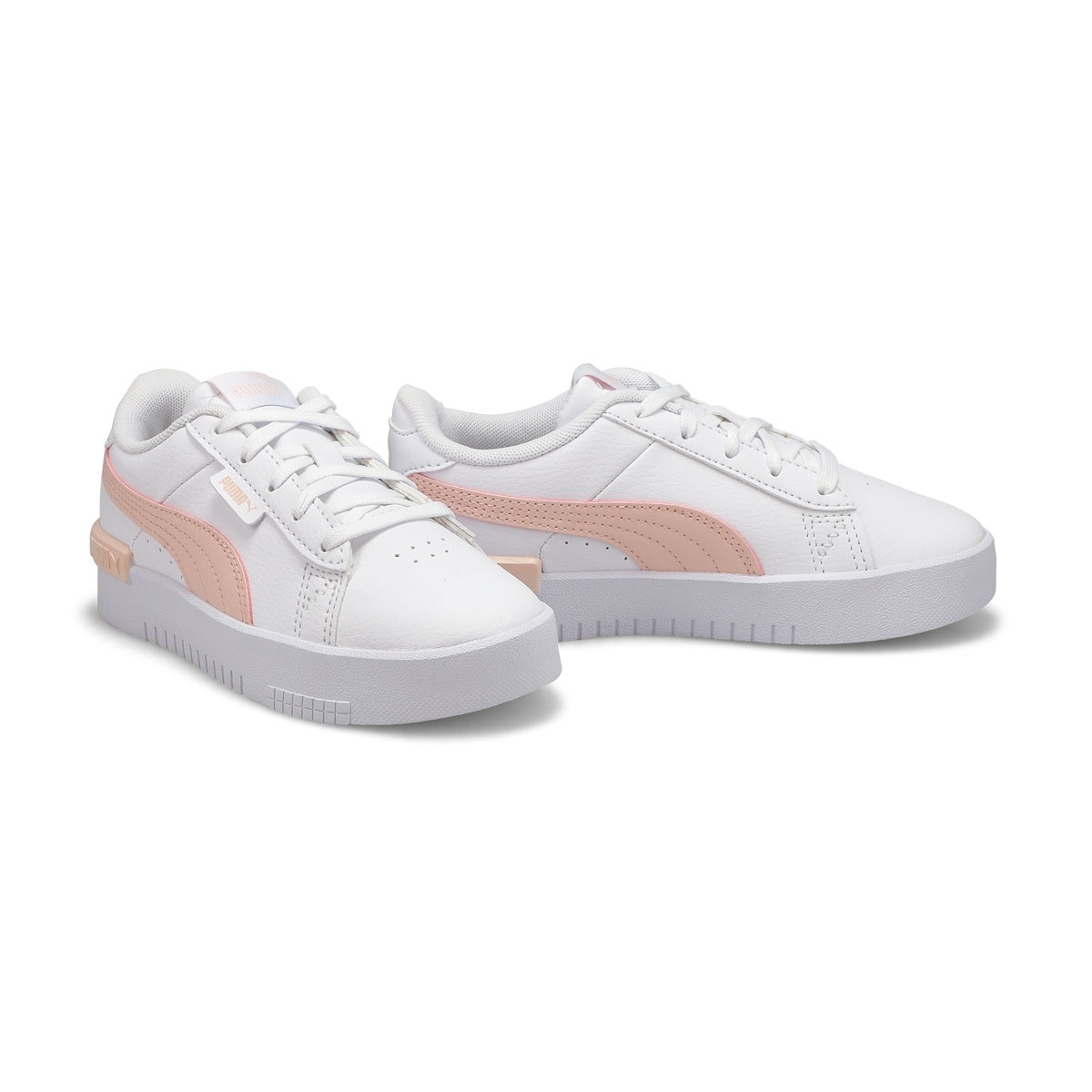 Girls' Jada PS Sneaker - White/Pink