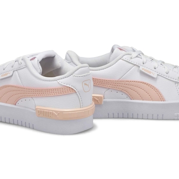 Girls' Jada PS Sneaker - White/Pink