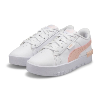 Girls' Jada PS Sneaker - White/Pink