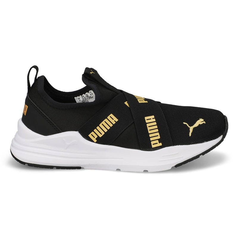 Kids' Wired Run Flash Jr Sneaker - Black/Gold