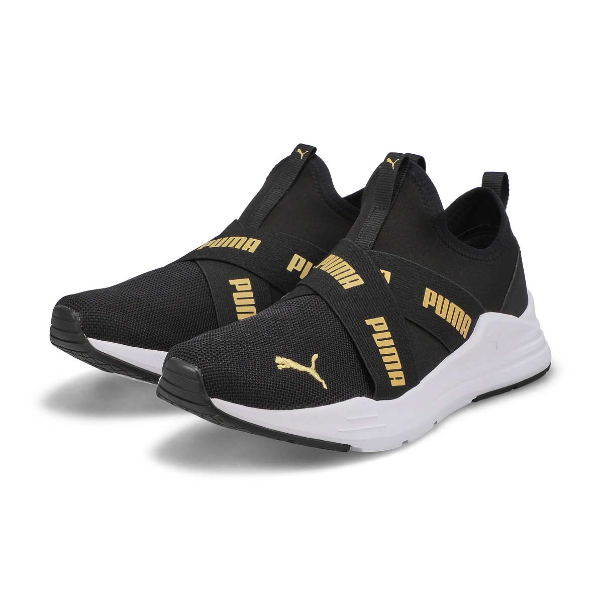 Puma Kids' Wired Run Flash Jr Sneaker - Black | SoftMoc.com