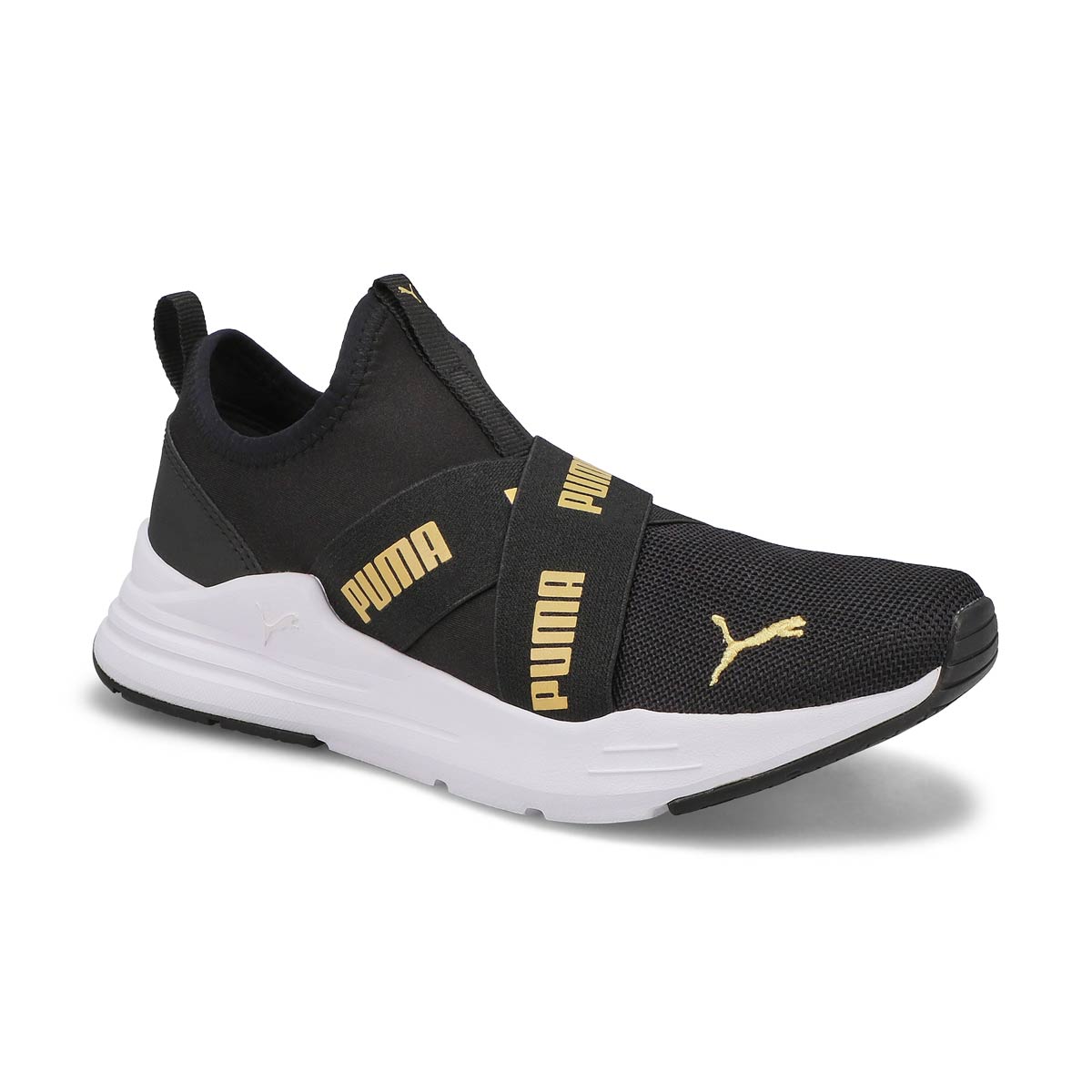 Puma Kids' Wired Run Flash Jr Sneaker - Black | SoftMoc.com