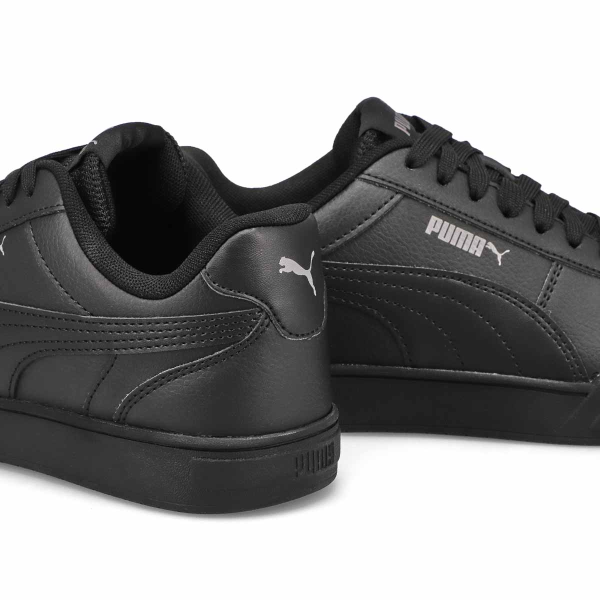 Puma Kids' Caven Jr Sneaker - Black/Steel Gre | SoftMoc.com