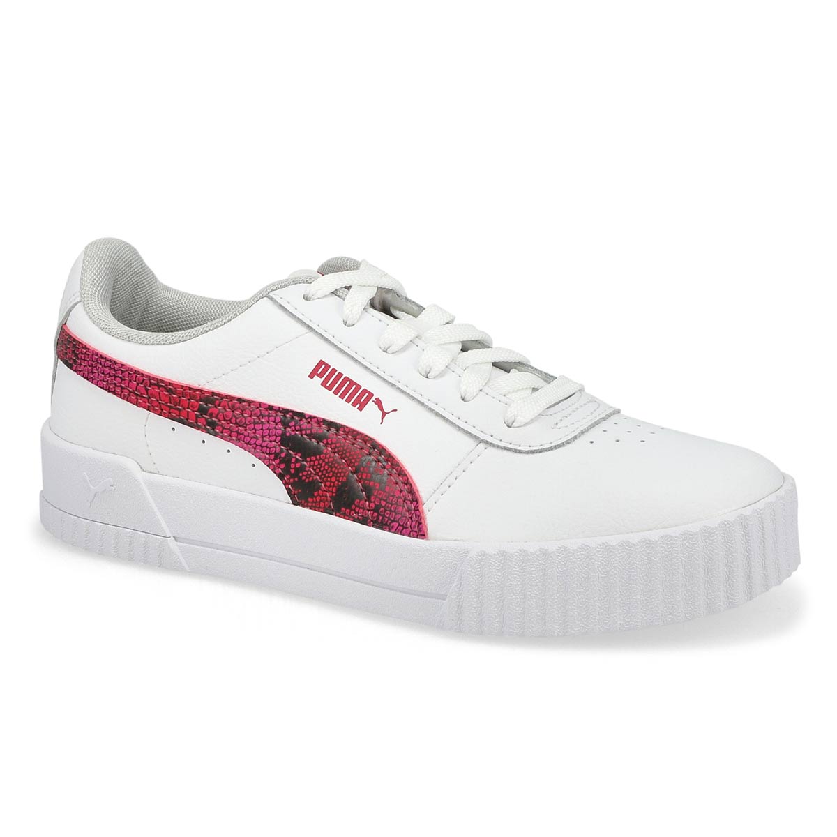 Women's Carina L Snake FS Sneaker - White /Red