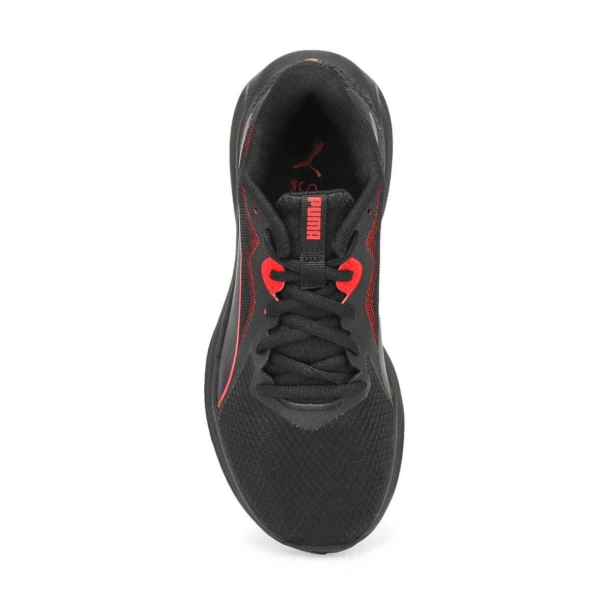 Boys' Puma Twitch Sneaker - Black/ Red