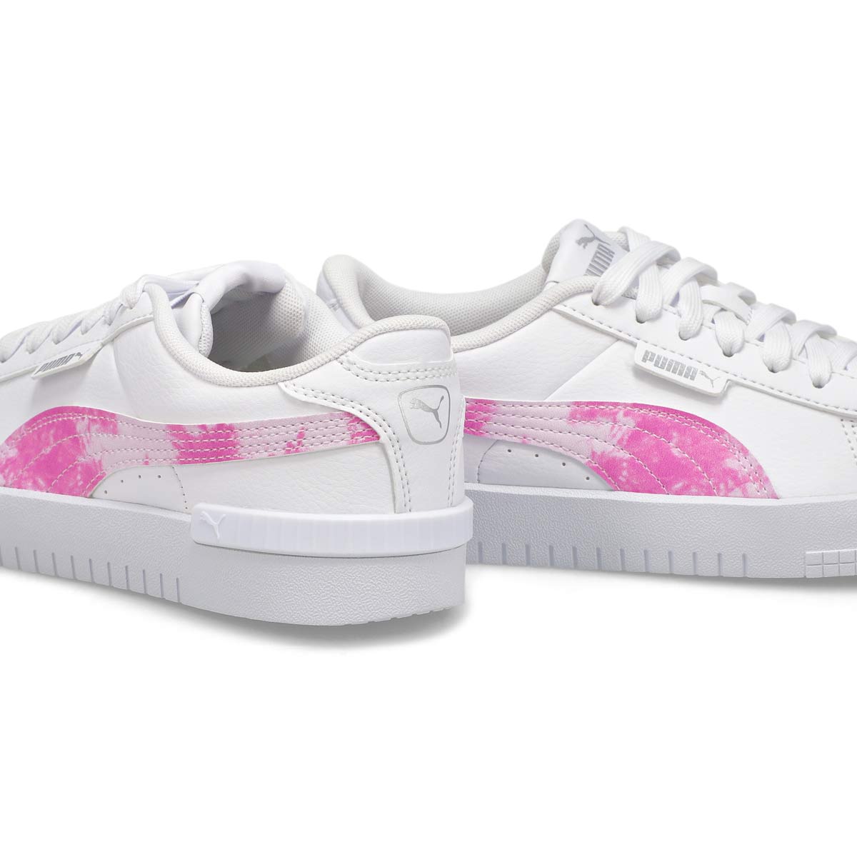 Girls' Puma Jada Bleach Sneaker - White /Pink